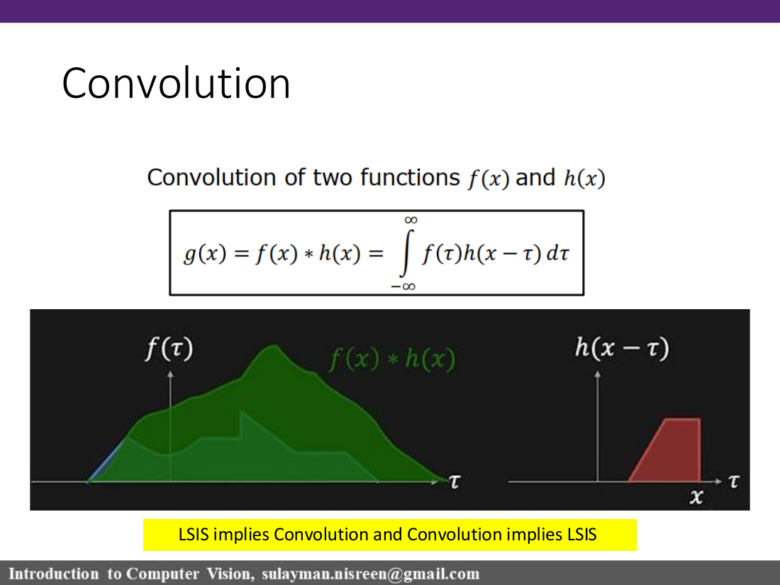 Convolution and LSIS slide
