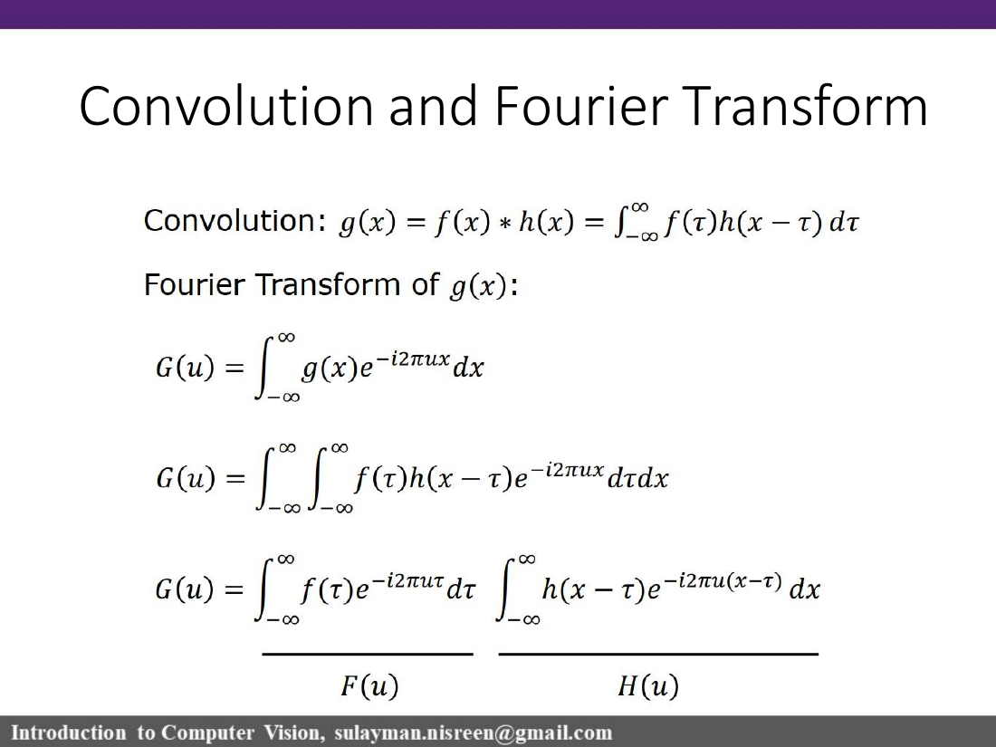 Convolution theorem slide